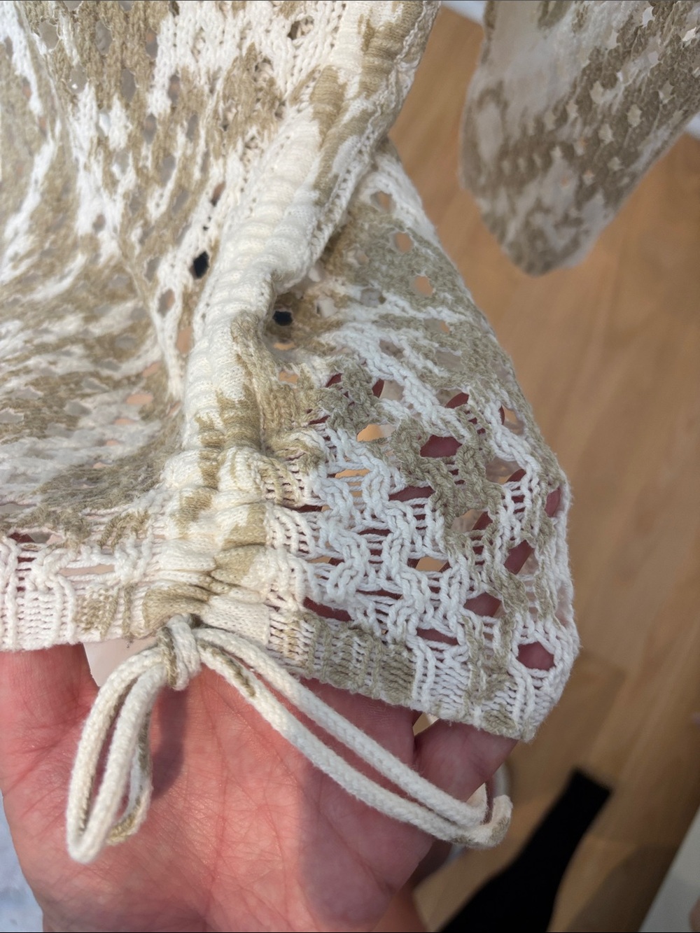 Ruby Rd. Beige & Cream Knit Top - Picture 3 of 4